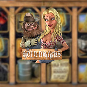 В азартную игру Gold Diggers мы играем без смс бесплатно без скачивания онлайн без регистрации в демо режиме