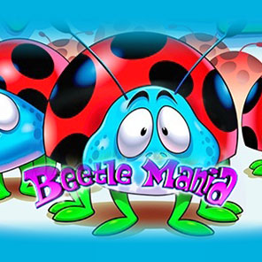 В эмулятор видеослота Beetle Mania можно сыграть бесплатно без скачивания без регистрации без смс онлайн в версии демо